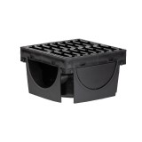 Gelavi Vízelvezető folyóka sarokelem műanyag ráccsal