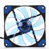 Gembird 12cm-es ház hűtő ventilátor kék LED (FAN-HURACAN-100B) (FAN-HURACAN-100B) - Ventilátor