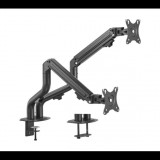 Gembird 2 karos asztalra erősíthető monitor tartó 17”-32” fekete (MA-DA2-02) (MA-DA2-02)