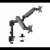 Gembird 2 karos asztalra erősíthető monitor tartó 17”-32” fekete (MA-DA2P-01) (MA-DA2P-01)