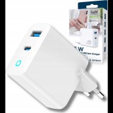 Gembird 2-Port 30W USB Fast Charger White (TA-UC-PDQC30L-W-01)