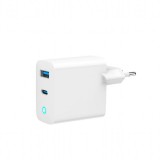 Gembird 2-Port 65W USB Fast Charger White TA-UC-PDQC65L-W-01