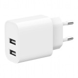 Gembird 2-Port Universal USB Charger White TA-UC-2A12-01