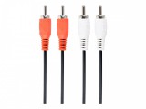 Gembird 2x RCA kábel 1.8m (CCA-2R2R-6)