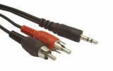 Gembird 3.5 mm Jack - 2x RCA átalakító kábel 1.5m (CCA-458)