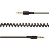Gembird 3.5 mm sztereo spirál audio kábel 1.8m fekete (CCA-405-6) (CCA-405-6) - Audió kábel
