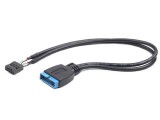 Gembird 9-pin USB 2.0 to 19-pin USB 3.0 internal header cable CC-U3U2-01