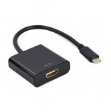 GEMBIRD A-CM-HDMIF-01 USB-C to HDMI adapter fekete A-CM-HDMIF-01 type-c HDMI
