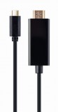 Gembird A-CM-HDMIM-01 video átalakító kábel 2 M USB C-típus HDMI Fekete