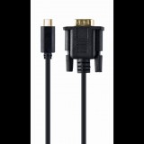 Gembird A-CM-VGAM-01 USB-C - VGA Kábel 2m - Fekete (A-CM-VGAM-01)
