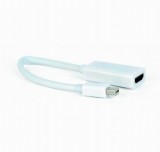 GEMBIRD A-mDPM-HDMIF-02-W miniDisplayPort to HDMI adapter kábel fehér A-MDPM-HDMIF-02-W