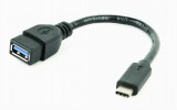 GEMBIRD A-OTG-CMAF3-01 USB3.0 Type C - USB3.0 OTG adapter kábel 15cm fekete