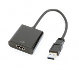 GEMBIRD A-USB3-HDMI-02 USB to HDMI display adapter fekete