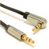 Gembird Cablexpert 3.5 mm sztereo audio kábel, jobb szög, 1.8m (CCAP-444L-6) (CCAP-444L-6)
