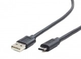 Gembird Cablexpert CC-USB2-AMCM-1M USB kábel USB 2.0 USB A USB C Fekete