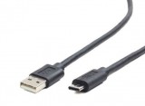 Gembird Cablexpert CC-USB2-AMCM-1M USB kábel USB 2.0 USB A USB C Fekete