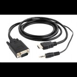 Gembird Cablexpert HDMI --> VGA adapter single port + audio, 1.8m (A-HDMI-VGA-03-6) (A-HDMI-VGA-03-6)