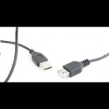 Gembird Cablexpert USB 2.0 A-A hosszabbító kábel 75cm  (CC-USB2-AMAF-75CM/300-BK) (CC-USB2-AMAF-75CM/300-BK) - USB hosszabbító