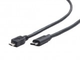 Gembird cablexpert usb 2.0 micro b apa -- type-c (usb-c) kábel 1m fekete (ccp-usb2-mbmcm-1m)