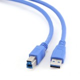 Gembird Cablexpert USB 3.0  A-B printer kábel 50cm kék (CCP-USB3-AMBM-0.5M) (CCP-USB3-AMBM-0.5M) - Nyomtató kábel