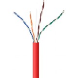 Gembird CAT5e UTP adatkábel 305m piros fali CCA