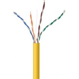 Gembird CAT5e UTP adatkábel 305m sárga fali CCA