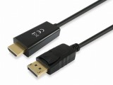 GEMBIRD CC-DP-HDMI-3M Displayport apa - HDMI apa kábel 3m fekete