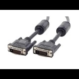 Gembird CC-DVI2-BK-6 DVI-D apa - DVI-D apa kettős összekötő kábel 1.8m Fekete (CC-DVI2-BK-6)