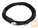 GEMBIRD CC-USB-AMP35-6 Gembird USB AM to 3.5mm Power Plug cable, 1.8m black