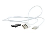 GEMBIRD CC-USB2-AMUCMM-1M Gembird Magnetic USB Type-C cable, silver, 1m