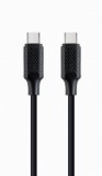 GEMBIRD CC-USB2-CMCM60-1.5M 60W USB 2.0 Type-C adat és töltőkábel 1.5m fekete