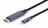 Gembird CC-USB3C-DPF-01-6 USB Type-C to DisplayPort male adapter cable 1,8m Space Grey