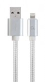 Gembird CCB-mUSB2B-AMLM-6-S USB2.0 - Lightning cable 1,8m Silver