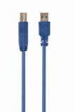 Gembird CCP-USB3-AMBM-6 High End USB 3.0 Cable USB A Male Plug to USB B Male Plug 3m Blue CCP-USB3-AMBM-10
