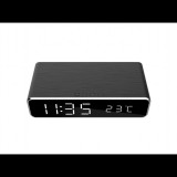 Gembird DAC-WPC-01 digitális ébresztőóra vezeték nélküli töltés funkcióval fekete (DAC-WPC-01)