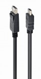 Gembird Displayport 1.2 - HDMI kábel 1.8m (CC-DP-HDMI-6)