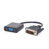 Gembird DVI-D (Dual Link) (24+1) to VGA adapter cable Black A-DVID-VGAF-01