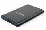 Gembird E2-U3S-6 USB3.1 Enclosure Aluminium with USB Type-C Black EE2-U3S-6