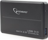 Gembird EE2-U3S-2 2.5" USB 3.0 Külső HDD ház Fekete