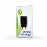 Gembird - Energenie hálozati USB töltő [2.1A] fekete