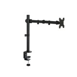 Gembird fekete állítható asztali tartó konzol 13"-27" - max. 8kg támasz