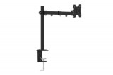 Gembird fekete állítható asztali tartó konzol 13"-27" - max. 8kg támasz