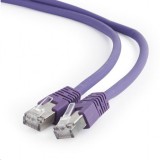Gembird FTP CAT6A patch kábel 0.5m lila (PP6A-LSZHCU-V-0.5M) (PP6A-LSZHCU-V-0.5M) - UTP