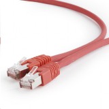 Gembird FTP CAT6A patch kábel 0.5m piros (PP6A-LSZHCU-R-0.5M) (PP6A-LSZHCU-R-0.5M) - UTP