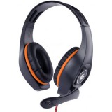 Gembird ghs-05-o gaming fejhallgató headset fekete-narancssárga