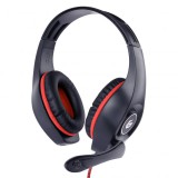 Gembird GHS-05-R fejhallgató és headset Vezetékes Fejpánt Gaming Fekete, Vörös