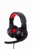 Gembird GHS-U-5.1-01 Gaming mikrofonos fejhallgató fekete-piros