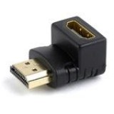 Gembird HDMI M/F adapter fekete 90° le (A-HDMI90-FML) (A-HDMI90-FML) - Átalakítók
