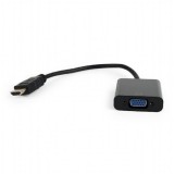 Gembird HDMI M to VGA 15cm Black A-HDMI-VGA-04