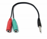 Gembird jack 4pin (OMTP) apa - 2x jack anya Headset Adapter (CCA-417)